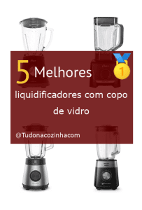 liquidificador com copo de vidro