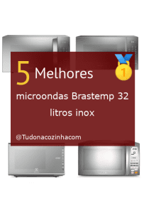 microondas Brastemp 32 litros inox